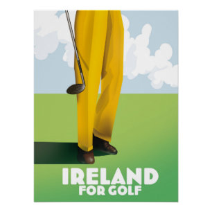 Ierland voor golf perfect poster