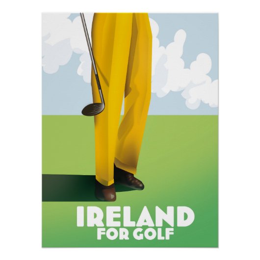 Ierland voor golf perfect poster (Voorkant)
