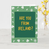 Ierland Vraag Fun Kaart (Gele Bloem)