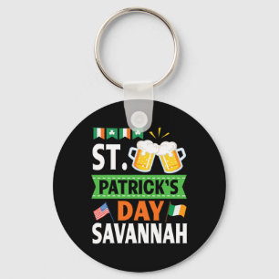 Ierland VS Vlaggen Drinken Bier St. Patrick's Day Sleutelhanger