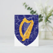 ierland wapenschild briefkaart (Staand voorkant)