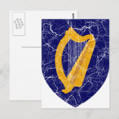 ierland wapenschild briefkaart (Voorkant / Achterkant)