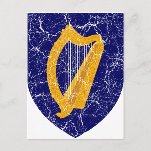 ierland wapenschild briefkaart (Voorkant)