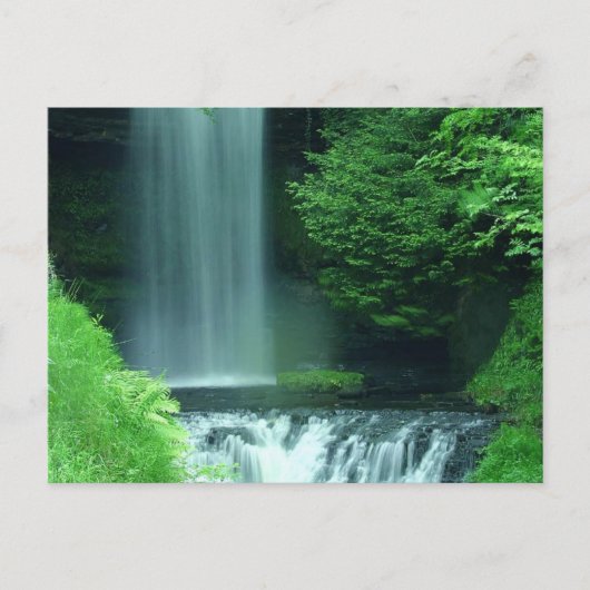 Ierland Waterfall Briefkaart (Voorkant)