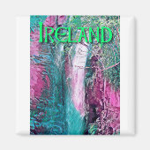 Ierland Waterfall Painting Magneet (Voorkant)