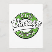 Ierland Waterford vintage logo Briefkaart (Voorkant)