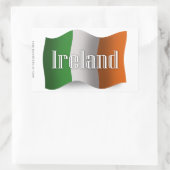 Ierland Waving Flag Rechthoekige Sticker (Tas)