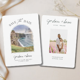 Ierland Wedding Cliffs of Moher Save the Date Kaart