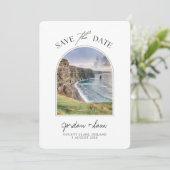 Ierland Wedding Cliffs of Moher Save the Date Kaart (Staand voorkant)