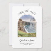 Ierland Wedding Cliffs of Moher Save the Date Kaart (Voorkant)