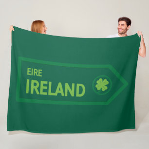 Ierland Wegbord Fleece Deken