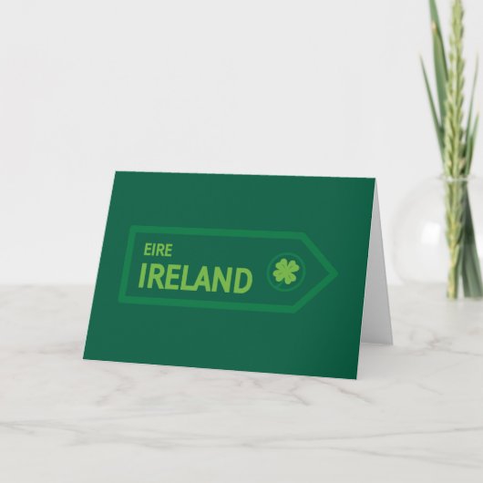 Ierland Wegbord Kaart (Voorkant)