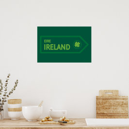 Ierland Wegbord Poster