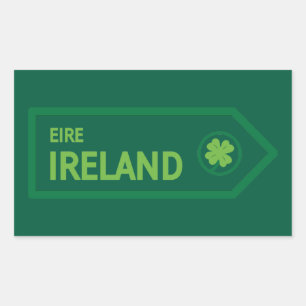 Ierland Wegbord Rechthoekige Sticker
