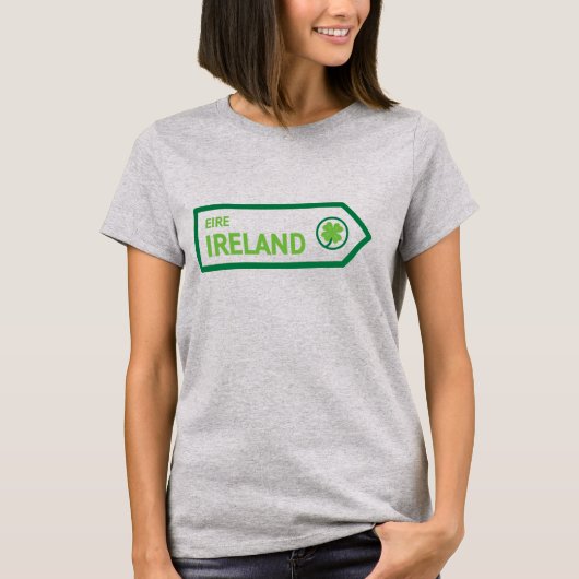 Ierland Wegbord T-shirt (Voorkant)