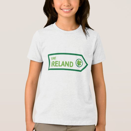 Ierland Wegbord Tri-Blend Shirt (Voorkant)
