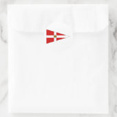 Ierland wimpel ronde sticker (Tas)