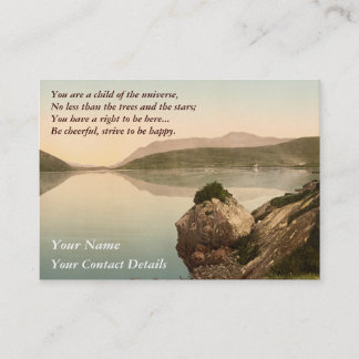 Ierland Zee Coast Motivatie Desiderata Visitekaartje