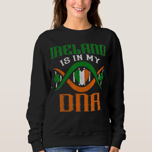 Ierland zit in mijn DNA Ierse roots Saint Patrick Trui (Voorkant)