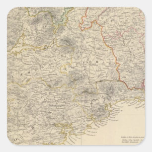 Ierland - zuid - blad vierkante sticker