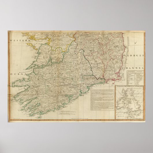Ierland zuid poster (Voorkant)