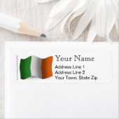 ierland zwaaiende vlag etiket (Insitu)