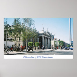 Ierland's Capital Dublin, O'Connell Street Poster