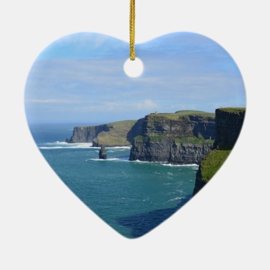 Ierland's Cliffs of Moher Keramisch Ornament (Achterkant)