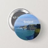 Ierland's Cliffs of Moher Ronde Button 5,7 Cm (Voorkant /achterkant)