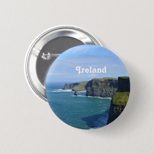 Ierland's Cliffs of Moher Ronde Button 5,7 Cm (Voorkant /achterkant)