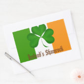 Ierland's Flag en Shamrock Gifts Rechthoekige Sticker (Envelop)