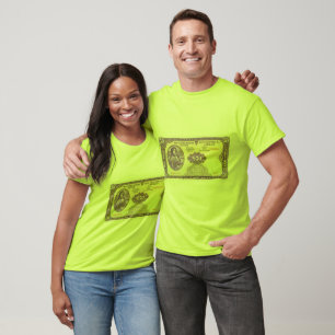Iers 50-pond bankbiljet Mannen T-shirt