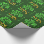 Iers aangepast magazijnpapier voor Shamrock Cadeaupapier (Hoek)