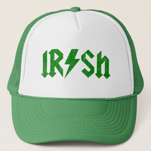 Iers AC/DC Green Trucker Pet (Voorkant)