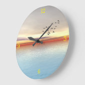 Iers afbeelding voor Acryl Wall Clock Grote Klok (Hoek)