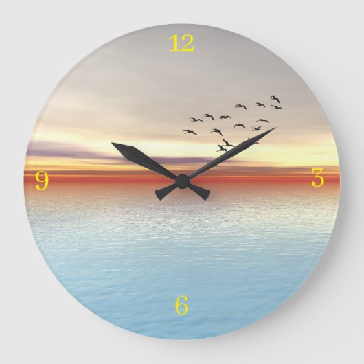 Iers afbeelding voor Acryl Wall Clock Grote Klok (Voorkant)
