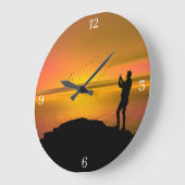 Iers afbeelding voor Acryl Wall Clock Grote Klok (Hoek)