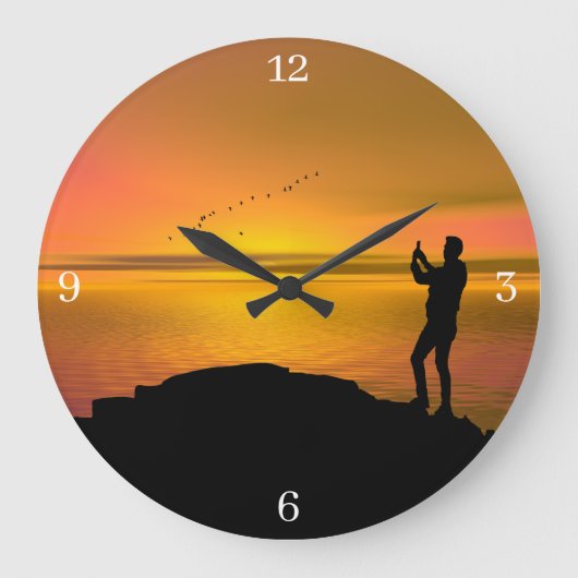 Iers afbeelding voor Acryl Wall Clock Grote Klok (Voorkant)