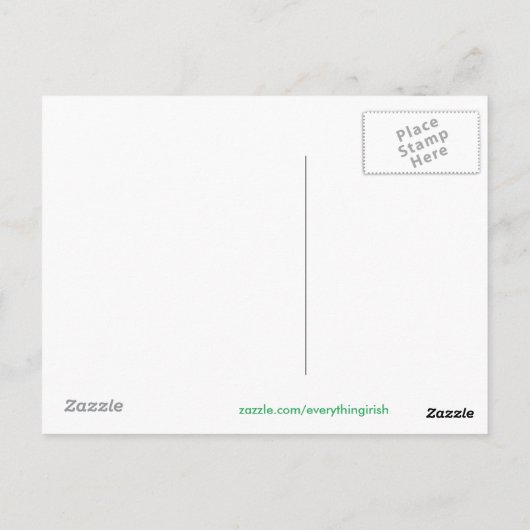 Iers afbeelding voor briefkaart (Achterkant)