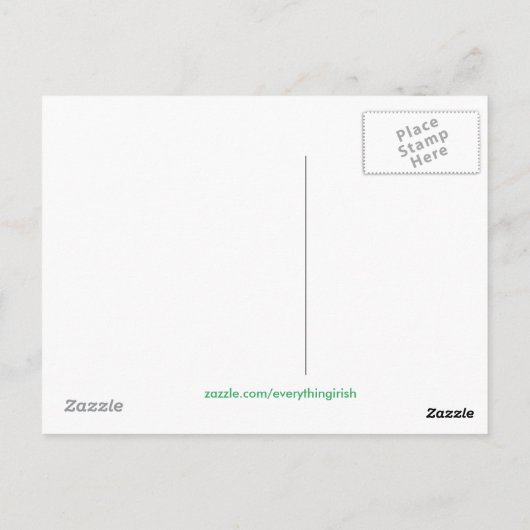 Iers afbeelding voor briefkaart (Achterkant)