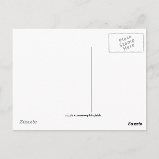 Iers afbeelding voor briefkaart (Achterkant)