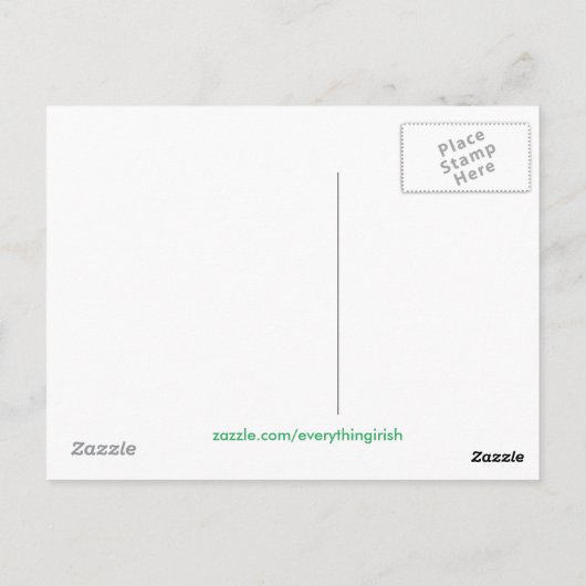 Iers afbeelding voor briefkaart (Achterkant)