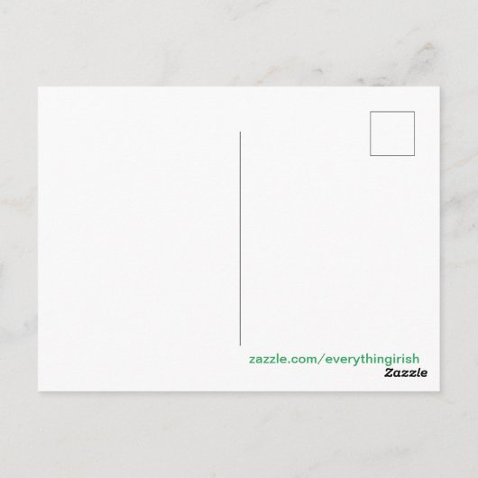 Iers afbeelding voor briefkaart (Achterkant)