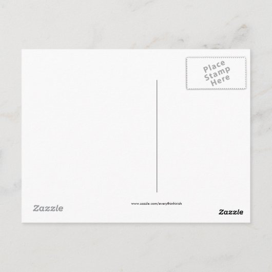 Iers afbeelding voor briefkaart (Achterkant)