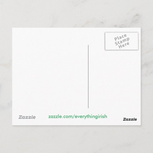 Iers afbeelding voor briefkaart (Achterkant)