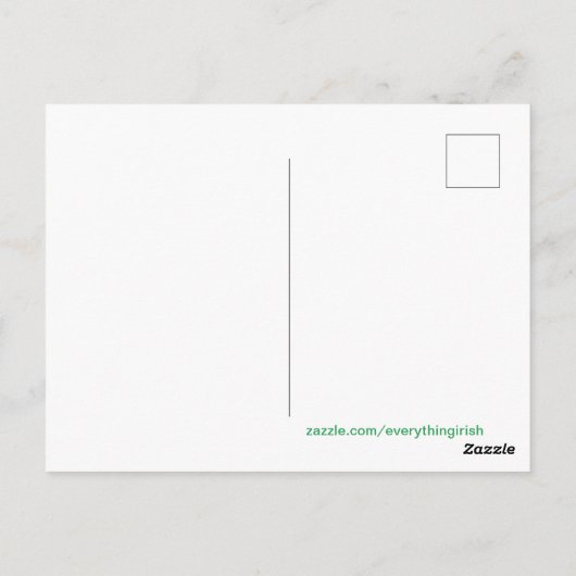 Iers afbeelding voor briefkaart (Achterkant)