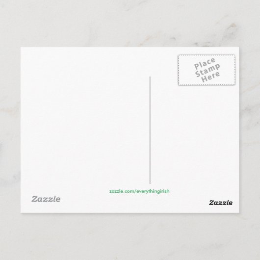 Iers afbeelding voor briefkaart (Achterkant)