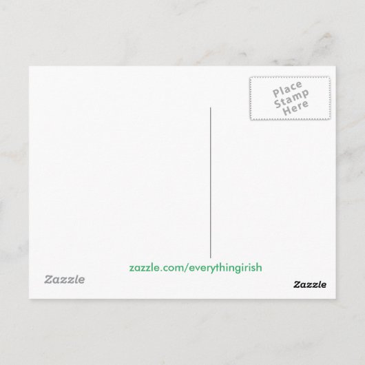 Iers afbeelding voor briefkaart (Achterkant)