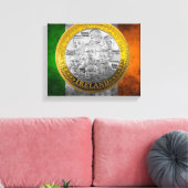 Iers afbeelding voor gewikkeld doek canvas afdruk (Insitu (Woonkamer))