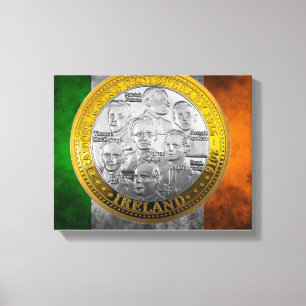 Iers afbeelding voor gewikkeld doek canvas afdruk